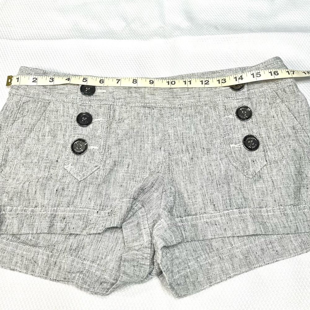 Express Gray High Waist Shorts with Nautical Flair - Picture 4 of 9